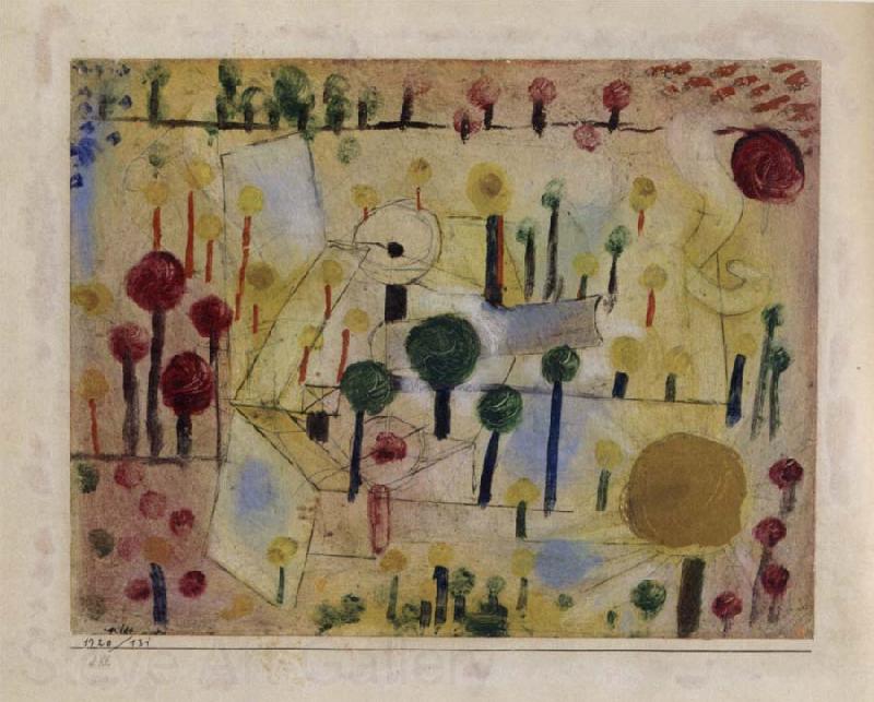 Paul Klee Abstract-imaginary garden France oil painting art